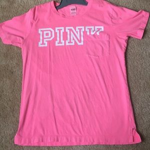 Pink VS pocket tee